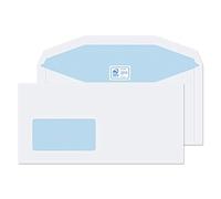 Blake Purely Everyday DL+ 114 x 235 mm 90 g/m² Enveloppes Courrier Gommée Fenêtre Basse (3904) Blanc - Boîte de 1000