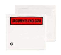 Blake Purely Lot de 1 000 pochettes porte-documents Inscription Document Enclosed A7 123 x 111 mm