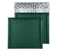 Blake Purely Packaging 165 x 165 mm Enveloppes à Bulles Carrées Rembourrée Mat Métallique (MTBRG165) Vert de Course Britannique - Boîte de 100