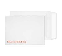 Blake Purely Packaging 241 x 178 mm 120 g/m² Enveloppes Pochettes Dos Carton Bande Adhésive (6112) Blanc - Boîte de 125
