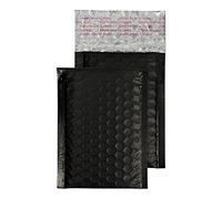 Blake Purely Packaging 90 x 145 mm Pochettes Enveloppes à Bulles Rembourrée Mat Métallique (MTB90) Noir de Jais - Boîte de 100