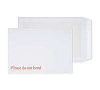 Blake Purely Packaging C4 324 x 229 mm 120 g/m² Enveloppes Pochettes Dos Carton Bande Adhésive (3266) Blanc - Boîte de 125