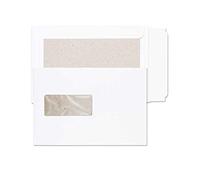 Blake Purely Packaging C5 229 x 162 mm 120 g/m² Enveloppes Pochettes Dos Carton Bande Adhésive Fenêtre (51901W) Blanc - Boîte de 125