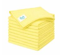 Blake & White Purely Smile Lot de 10 chiffons en microfibre Jaune 36 x 36 cm
