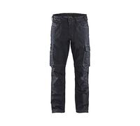 Blaklader 143911418900C46 Pantalon de service en jean stretch Bleu marine Taille C46