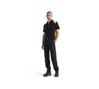 Blaklader 14481832 Pantalons industriels poches extensibles et genouillères, Noir/jaune, taille C64
