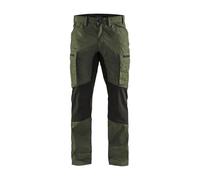 Blaklader 14541835 Pantalons de jardin, Armée verte/noire, taille C50
