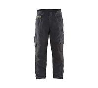 Blaklader 14951330 Shorts de service avec poches à ongles, Noir/jaune, taille C148