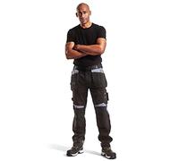Blaklader 15551860 Pantalon d'artisan, Noir/Gris, taille C54