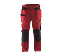 Blaklader 15551860 Pantalon d'artisan, Rouge/Noir, taille C154