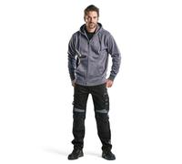 Blaklader 15561860 Pantalons sans Poches à Clous, Noir/Gris, Taille C46