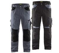 Blaklader 15561860 Pantalons sans poches à clous, Pierre/Noir, taille C56