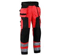 Blaklader 15672517 High Vis Softshell Arbeitshose, Rouge/Noir, taille C48