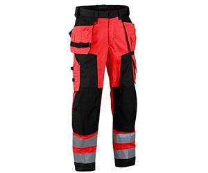 Blaklader 15672517 High Vis Softshell Arbeitshose, Rouge/Noir, taille C48