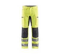 Blaklader 15851811 Pantalon haute visibilité avec extensibilité, Vis jaune/Gris moyen, taille D84