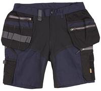 Blaklader 15981343 Shorts d'artisan avec élastiques, Marine noire/Noir, taille C46