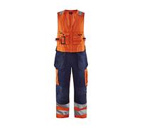 Blaklader 26531804 COMBINAISON HAUTE VISIBILITÉ SANS MANCHES, Orange/Bleu marine, taille D116