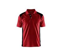 Blaklader 33241050 POLO SHIRT, Rouge/Noir, taille XXL