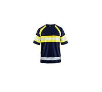 Blakläder T-shirt haute visibilité 33371051 anti-UV bleu marine/jaune 2XL
