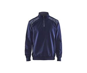 Blaklader 33531158 DEMI-ZIP 2 TONS, Bleu marine/Gris, taille XXL