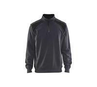 Blaklader 33531158 DEMI-ZIP 2 TONS, Gris moyen/noir, taille XXL