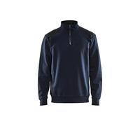 Blaklader 33531158 Demi-Zip 2 Tons, Marine Noire/Noir, Taille M