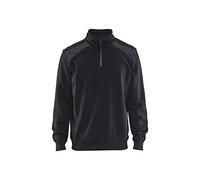 Blaklader 33531158 Demi-Zip 2 Tons, Noir/Gris foncé, Taille 4XL