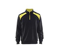 Blaklader 33531158 DEMI-ZIP 2 TONS, Noir/jaune, taille XL