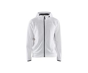 Blaklader 33632526 SWEATSHIRT AVEC FERMETURE ÉCLAIR COMPLÈTE, blanc/gris foncé, taille XL