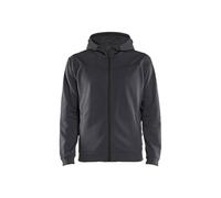 Blaklader 33632526 Sweatshirt avec Fermeture ÉCLAIR COMPLÈTE, Gris Moyen/Noir, Taille XXL