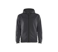Blaklader 336325269699L Sweat à capuche zippé Gris moyen/noir Taille L