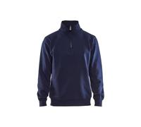 Blaklader 33651048 MAILLOT D'UNIVERSITÉ À MOITIÉ ZIPPÉ, Bleu marine, taille XL