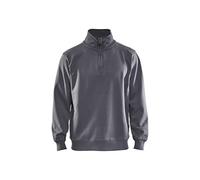 Blaklader 33651048 MAILLOT D'UNIVERSITÉ À MOITIÉ ZIPPÉ, Gris, taille S