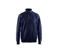 Blaklader 33691158 SWEATSHIRT AVEC DEMI FERMETURE ÉCLAIR, Bleu marine, taille S