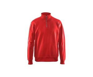 Blaklader 33691158 SWEATSHIRT AVEC DEMI FERMETURE ÉCLAIR, RED, taille S