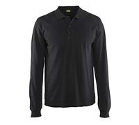 Blaklader 33881050 POLO MANCHES LONGUES, Noir, taille XL