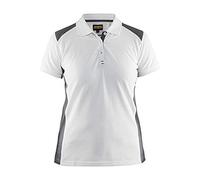 Blaklader 33901050 POLO POUR FEMMES , Blanc / Gris, taille XS