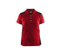 Blaklader 33901050 Polo pour Femmes, Rouge/Noir, Taille XL