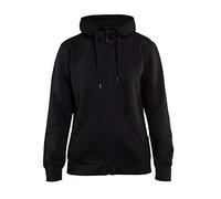Blaklader 33951048 SWEAT À CAPUCHE POUR FEMME AVEC FERMETURE ÉCLAIR COMPLÈTE, Noir, taille XL