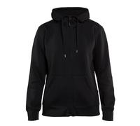 Blaklader 33951048 SWEAT À CAPUCHE POUR FEMME AVEC FERMETURE ÉCLAIR COMPLÈTE, Noir, taille XXXL