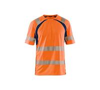 Blaklader 33971013 T-SHIR UV HIGH VIS, Orange/Bleu marine, taille L