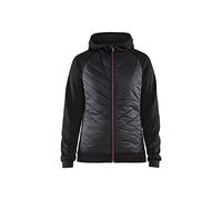 Blaklader 34642526 PULL HYBRIDE POUR FEMME, noir/rouge, taille S