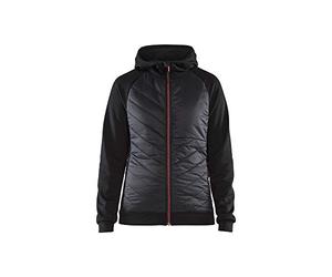 Blaklader 34642526 PULL HYBRIDE POUR FEMME, noir/rouge, taille XS