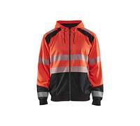 Blaklader 35462528 PULL À CAPUCHE HAUTE VISIBILITÉ, Rouge/Noir, taille 4XL