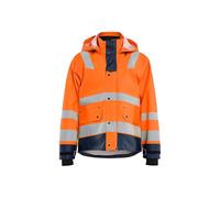 Blaklader 43272005 VESTE DE PLUIE HAUTE VISIBILITÉ NIVEAU 3, Orange/Bleu marine, taille XXXL