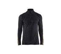 Haut de sous-vêtements col zippé retardant flamme inhérent 4796 Noir Blaklader - 479610759900 L