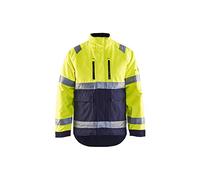 Blaklader 48271977 VESTE D'HIVER HAUTE VISIBILITÉ PU, Jaune/Marine, taille XXXL