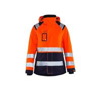 Blaklader 49041987 VESTE COQUILLE HAUTE VISIBILITÉ POUR FEMMES, Orange/Bleu marine, taille L