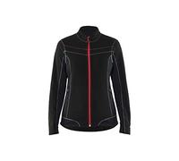 Blaklader 49241010 VESTE MICROPOLAIRE POUR DAMES, noir/rouge, taille XXL