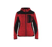 Blaklader 49312117 VESTE TRICOTÉE POUR DAMES, Rouge/Noir, taille S